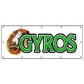 Signmission GYROS BANNER SIGN greek gyro sign signs stand spanakopita B-120 Gyros